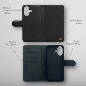 Built-in card holder, secure magnetic strap and precision camera cutout - features