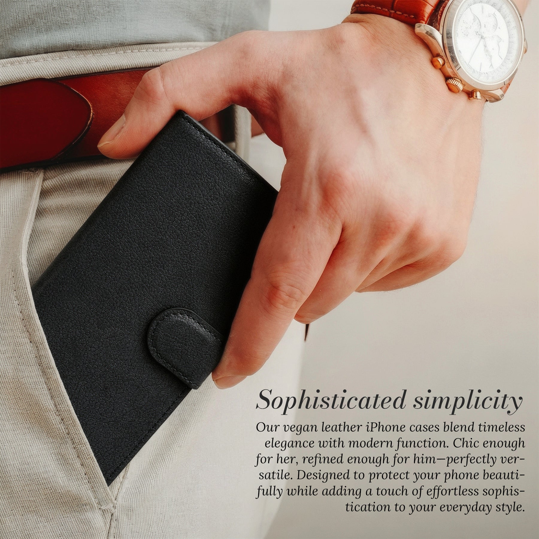 Sophisticated simplicity - slipping into pocket