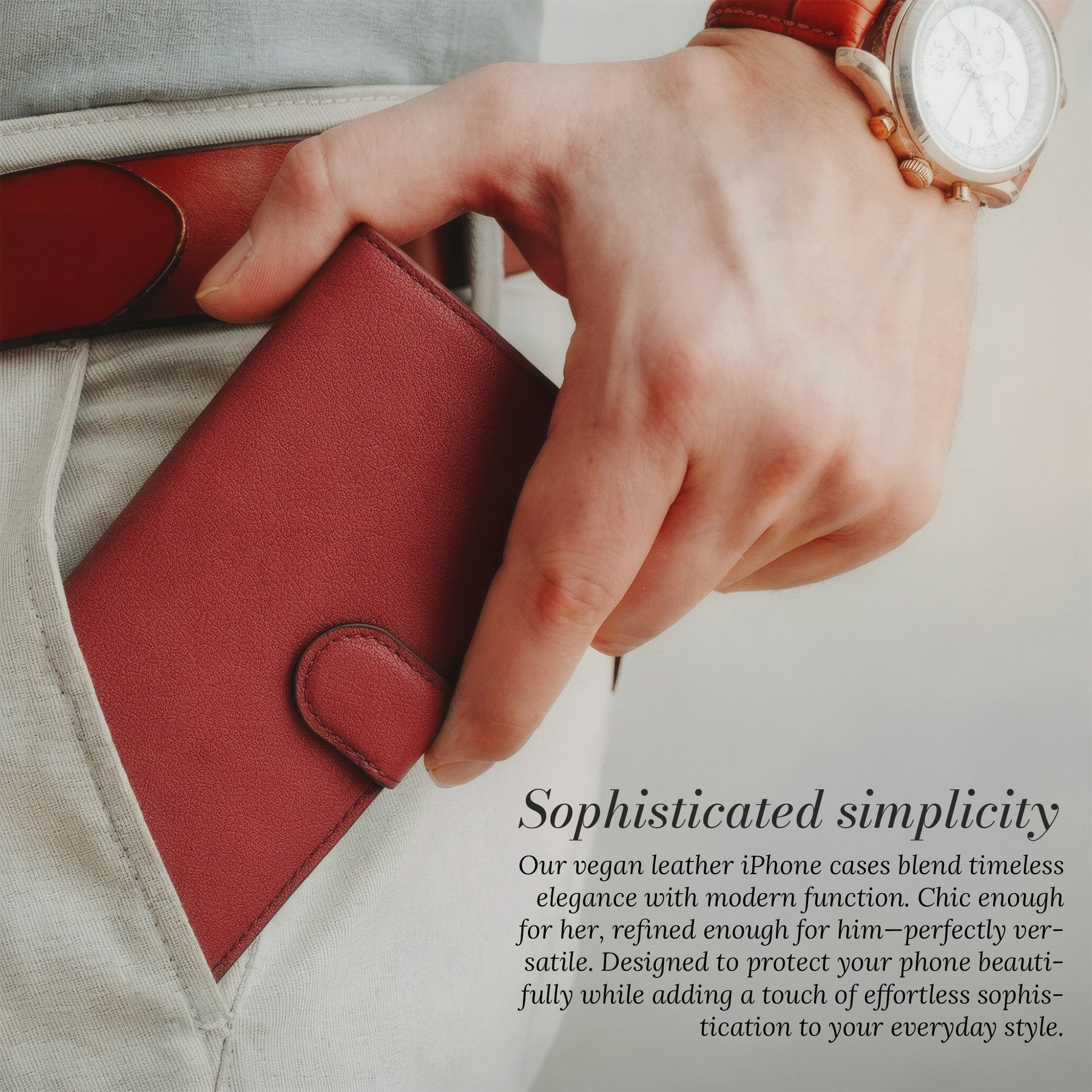Sophisticated simplicity - slipping into pocket