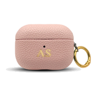 Personalised Vegan Leather AirPods Case - Pink