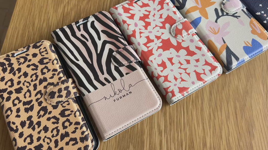Personalised leather wallet iPhone case product video