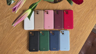 Personalised leather iPhone case product video