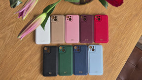 Personalised leather iPhone case product video
