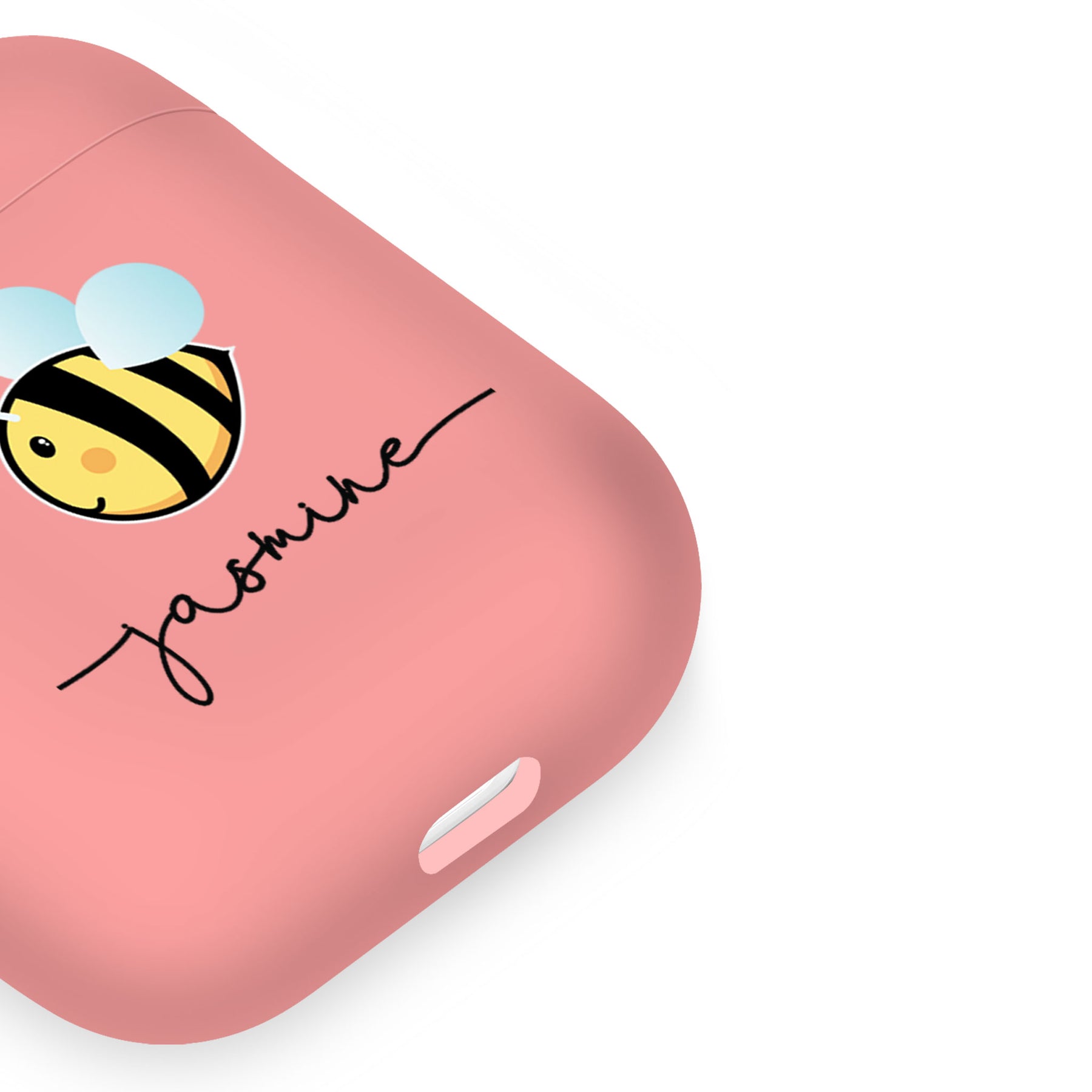 Personalised Soft AirPods Case Cover Custom Name Bumblebee Busy Bee