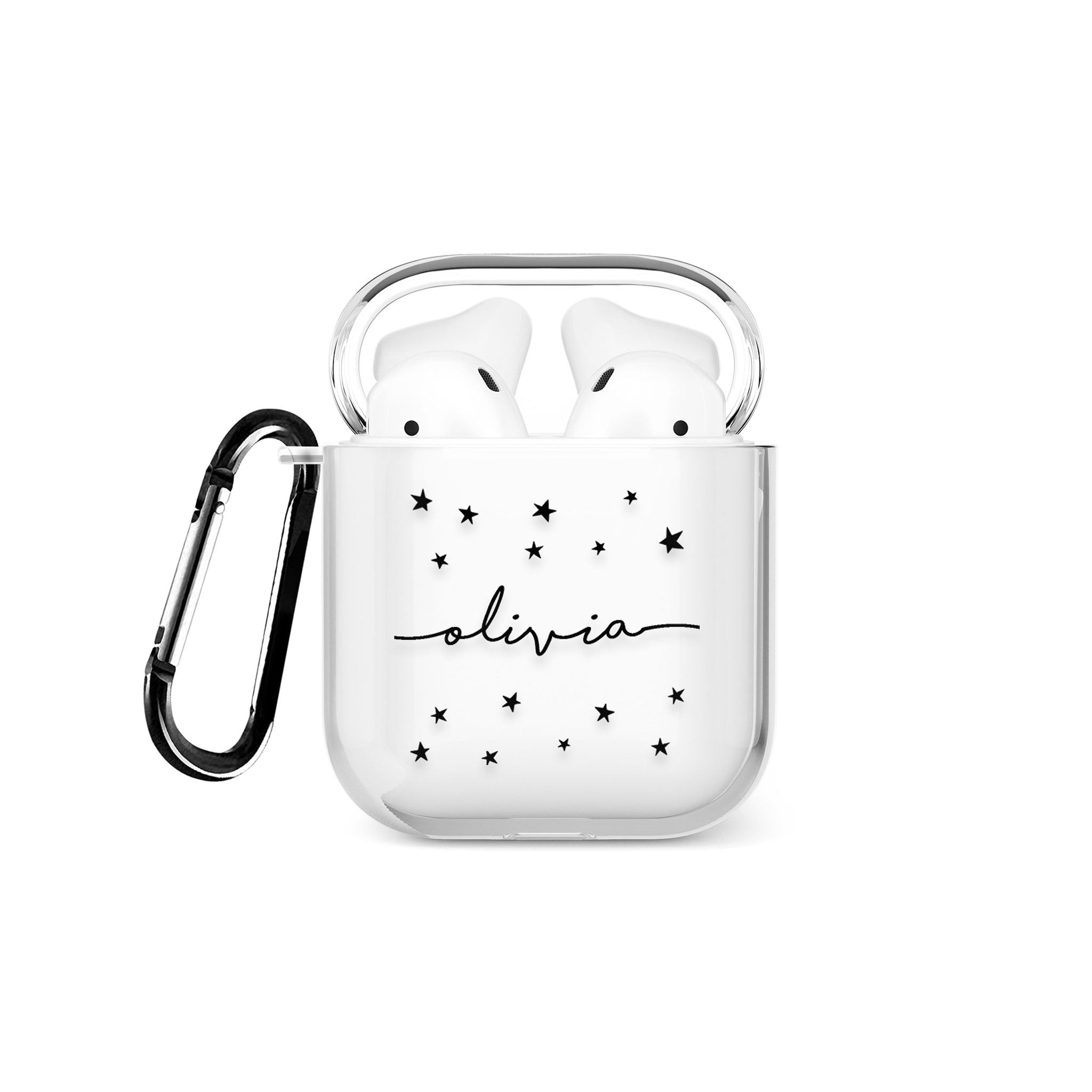 Personalised Airpods Case Custom Name Stars