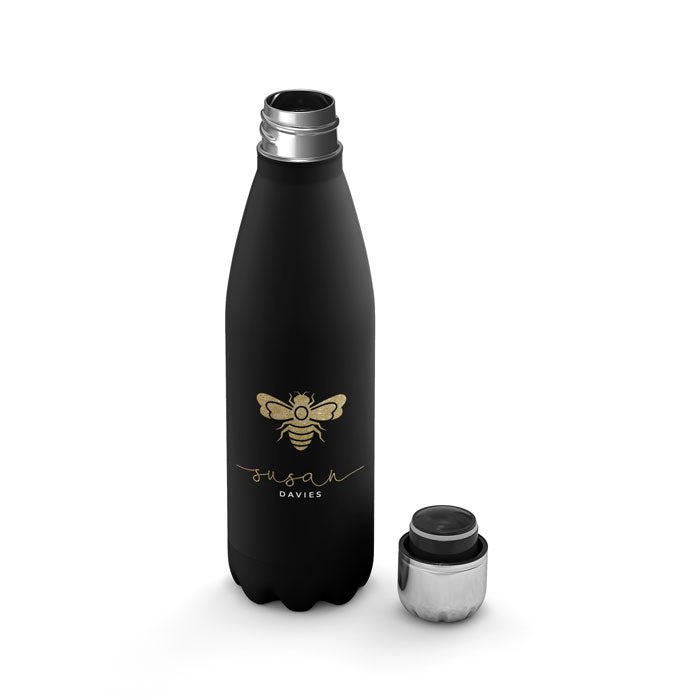 Personalised Water Bottle - Golden Honey Bee Bumblebee