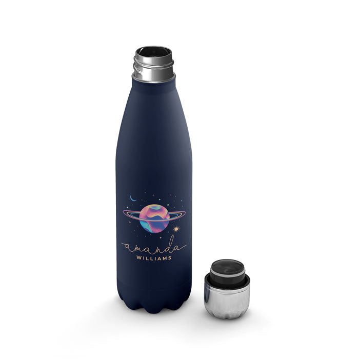 Personalised Water Bottle - Planet Space Stars Colourful