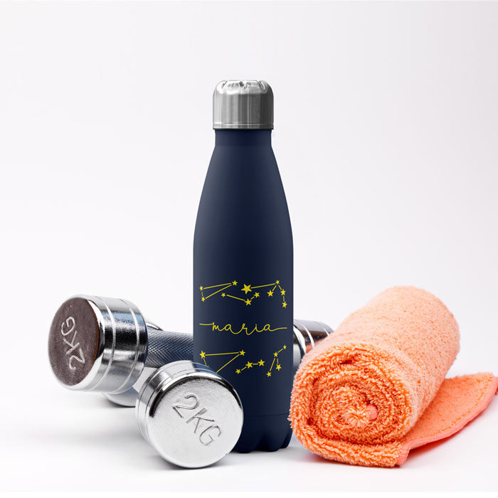 Personalised Water Bottle - Stars Space Constellations Zodiac