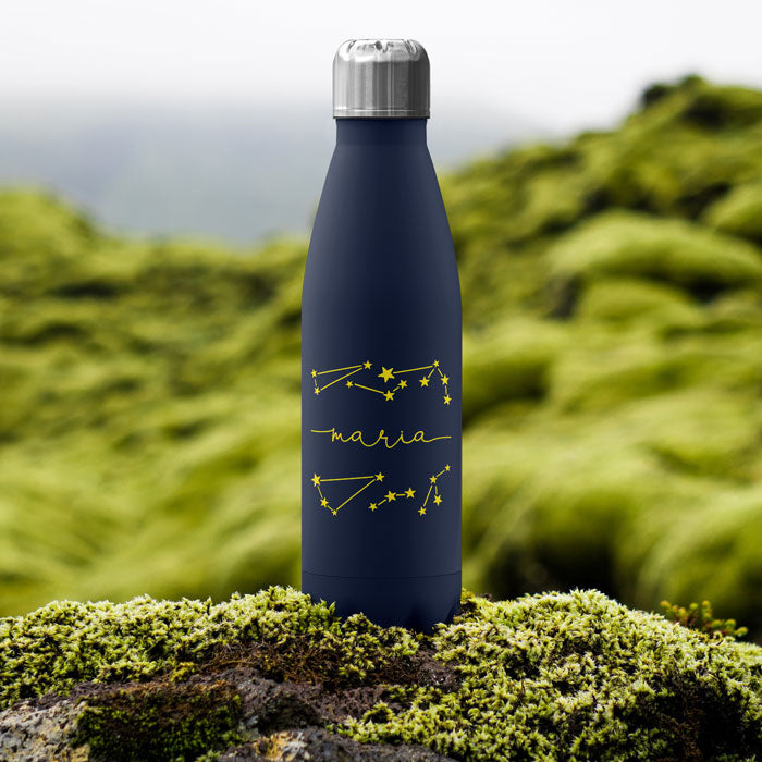 Personalised Water Bottle - Stars Space Constellations Zodiac