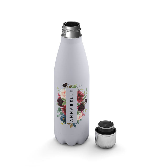 Personalised Water Bottle - Vintage Roses