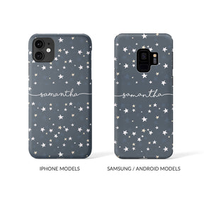 Personalised Hard Phone Case Starry Night Sky Stars