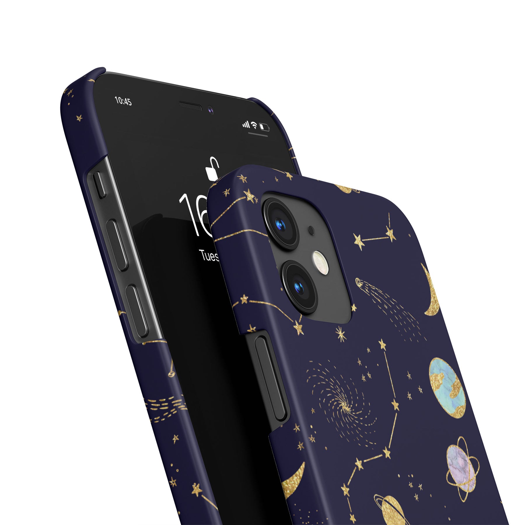 Hard Phone Case Space Planets Constellations Colourful