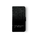 Personalised Wallet Flip Case Custom Name Ombre